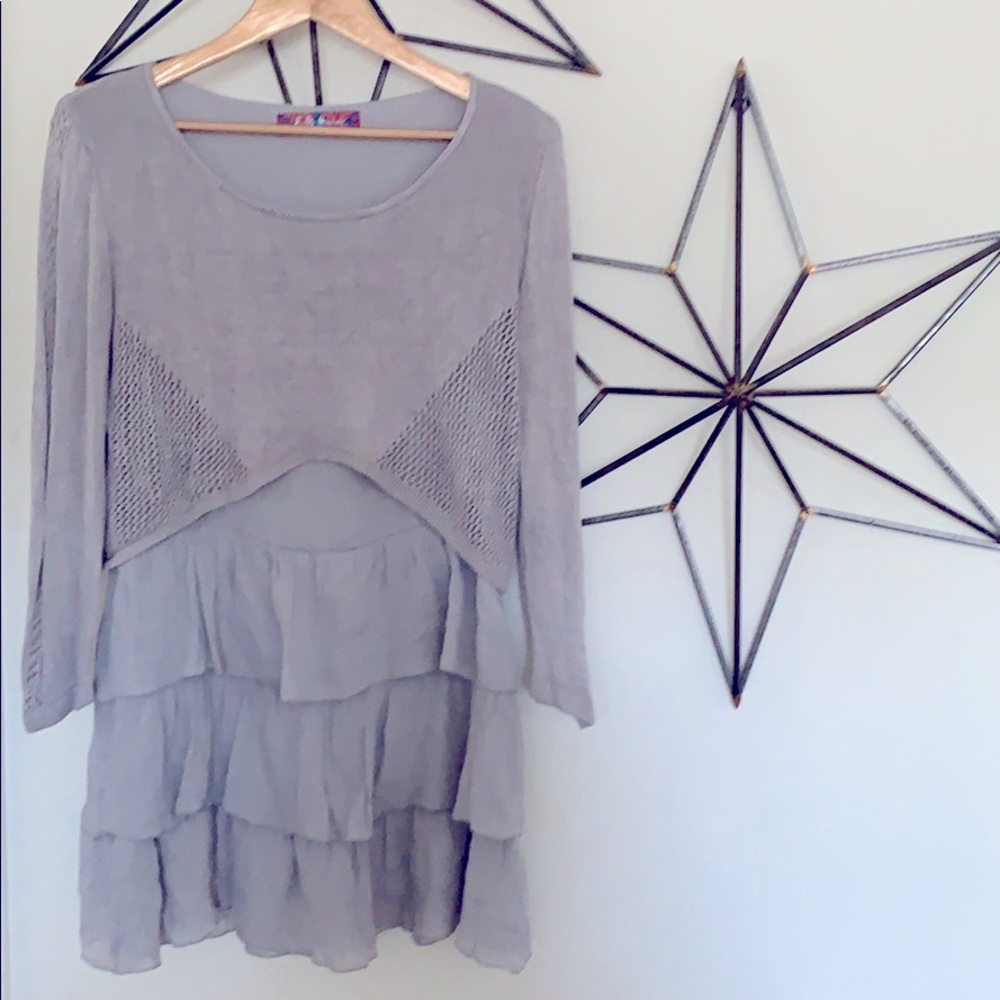 Knit layered dress